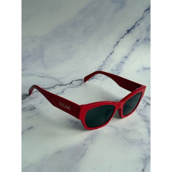 NEW Celine CL40197U Cat Eye Red Logo Sunglasses - Picture 4 of 6